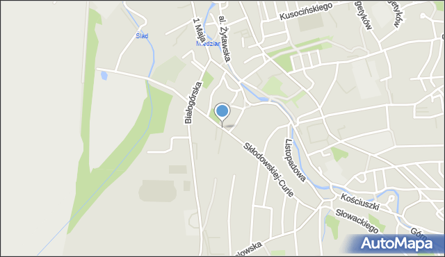 Bogatynia, Skłodowskiej-Curie Marii, mapa Bogatynia