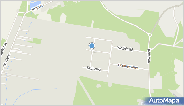 Bukowno powiat olkuski, Składowa, mapa Bukowno powiat olkuski