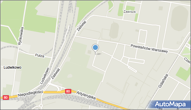 Bydgoszcz, Skromna, mapa Bydgoszczy