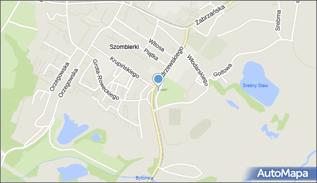 Bytom, Skwer Larischa Józefa, mapa Bytomia