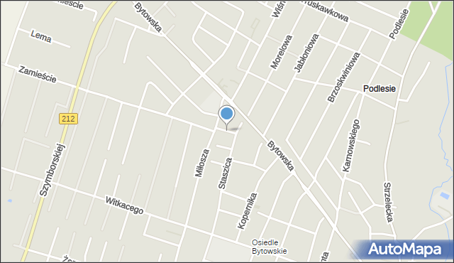 Chojnice, Skłodowskiej-Curie Marii, mapa Chojnic