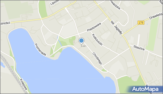 Choszczno, Skłodowskiej-Curie Marii, mapa Choszczno