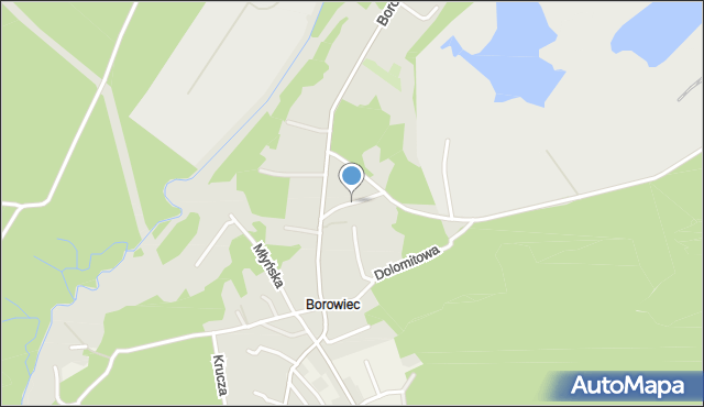 Chrzanów, Skalna, mapa Chrzanów