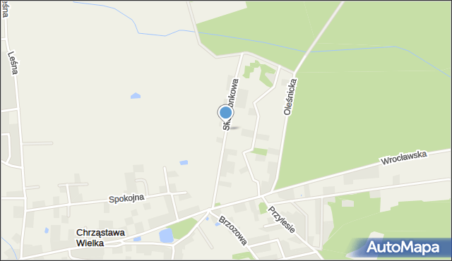 Chrząstawa Wielka, Skowronkowa, mapa Chrząstawa Wielka