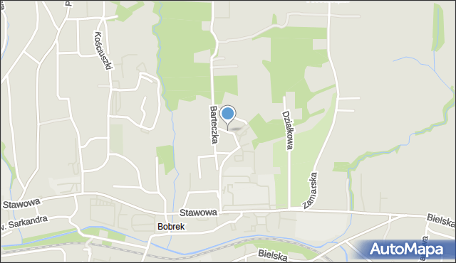 Cieszyn, Skrzypka Ludwika, mapa Cieszyna