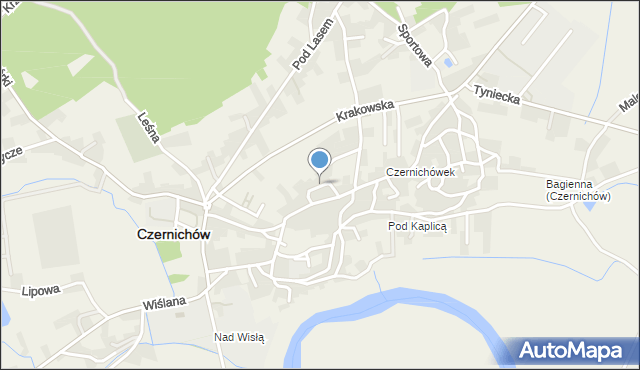 Czernichów powiat krakowski, Skalna, mapa Czernichów powiat krakowski