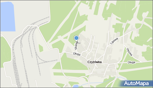 Czyżówka gmina Trzebinia, Skalna, mapa Czyżówka gmina Trzebinia