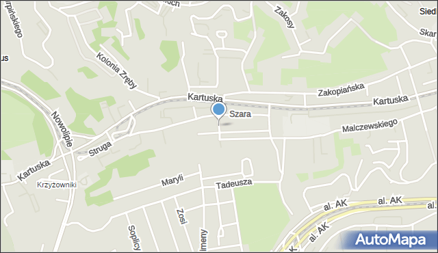 Gdańsk, Skrajna, mapa Gdańska