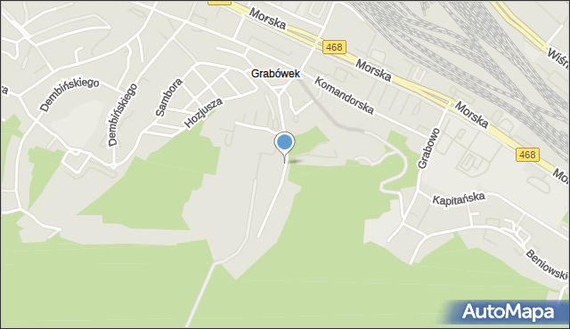 Gdynia, Skłodowskiej-Curie Marii, mapa Gdyni