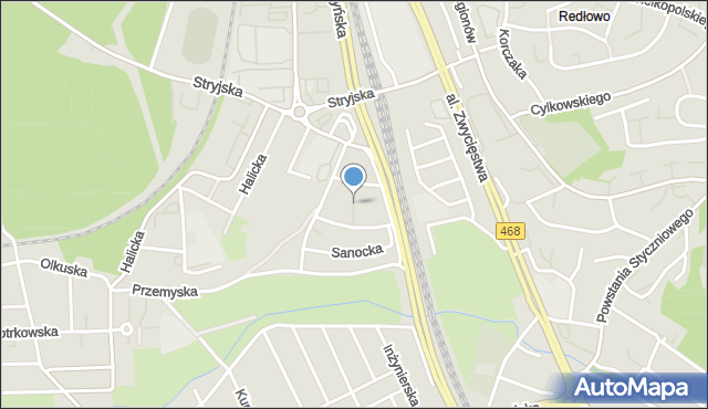 Gdynia, Skolska, mapa Gdyni