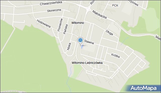 Gdynia, Skwer Mowińskiego Józefa, ks., mapa Gdyni