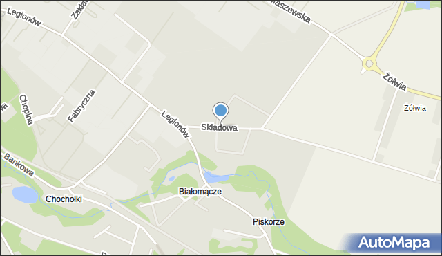 Goleniów, Składowa, mapa Goleniów