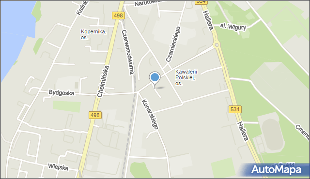 Grudziądz, Skargi Piotra, ks., mapa Grudziądza