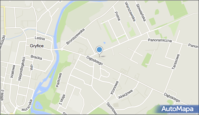 Gryfice, Skłodowskiej-Curie Marii, mapa Gryfice
