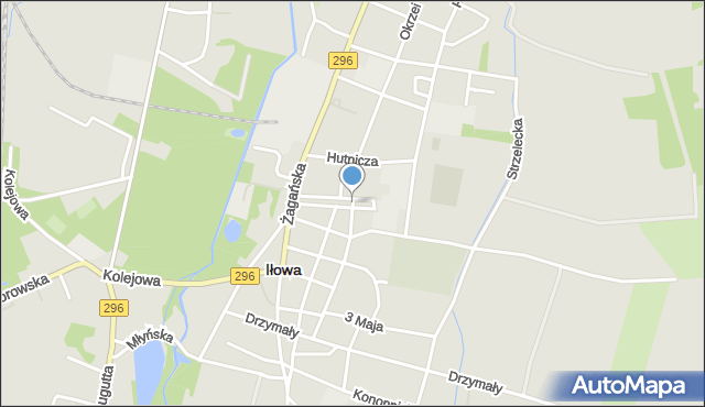 Iłowa powiat żagański, Skwer Zesłańców Sybiru, mapa Iłowa powiat żagański
