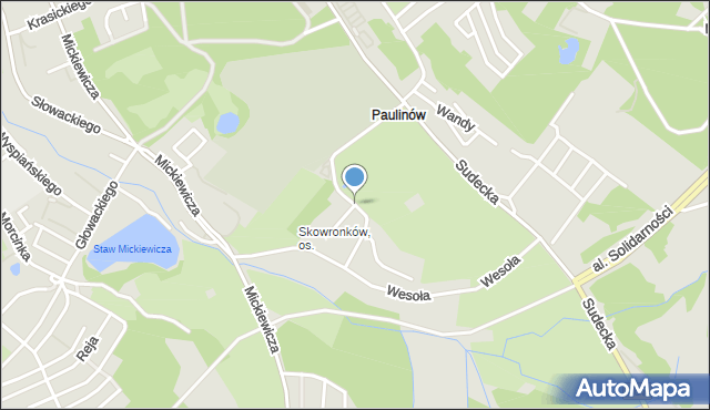 Jelenia Góra, Skowronków, mapa Jelenia Góra