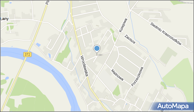 Kamieniec Wrocławski, Skośna, mapa Kamieniec Wrocławski