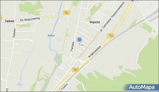 Kielce, Skowronki, mapa Kielc