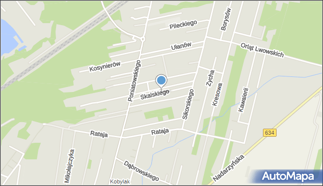 Kobyłka, Skalskiego Stanisława, gen., mapa Kobyłka