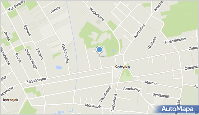 Kobyłka, Skłodowskiej-Curie Marii, mapa Kobyłka