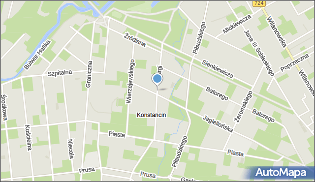 Konstancin-Jeziorna, Skargi Piotra, ks., mapa Konstancin-Jeziorna