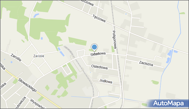 Ławy gmina Rzekuń, Składowa, mapa Ławy gmina Rzekuń