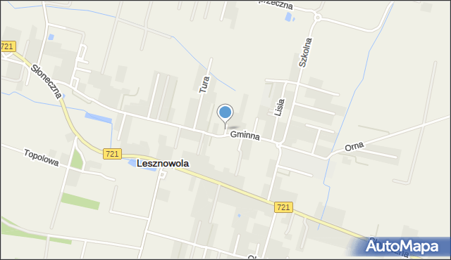 Lesznowola powiat piaseczyński, Skłodowskiej-Curie Marii, mapa Lesznowola powiat piaseczyński