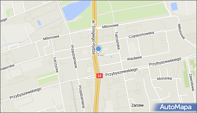 Łódź, Skierniewicka, mapa Łodzi