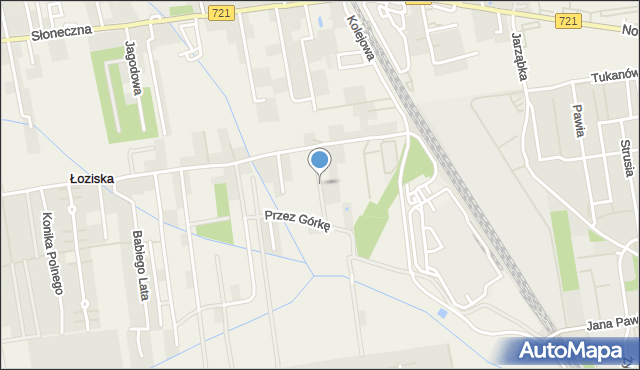 Łoziska, Skrawek Nieba, mapa Łoziska