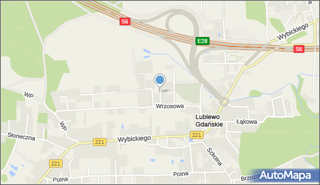 Lublewo Gdańskie, Skowronków, mapa Lublewo Gdańskie