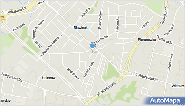 Lublin, Skrajna, mapa Lublina