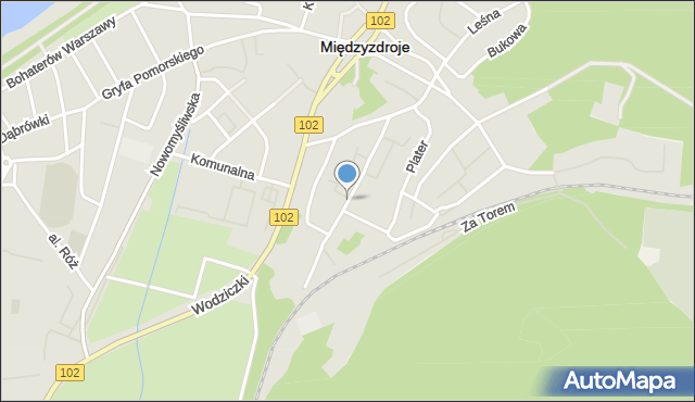 Międzyzdroje, Skłodowskiej-Curie Marii, mapa Międzyzdroje