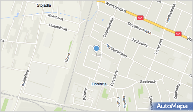 Mińsk Mazowiecki, Skarżyńskiego Jerzego, mapa Mińsk Mazowiecki