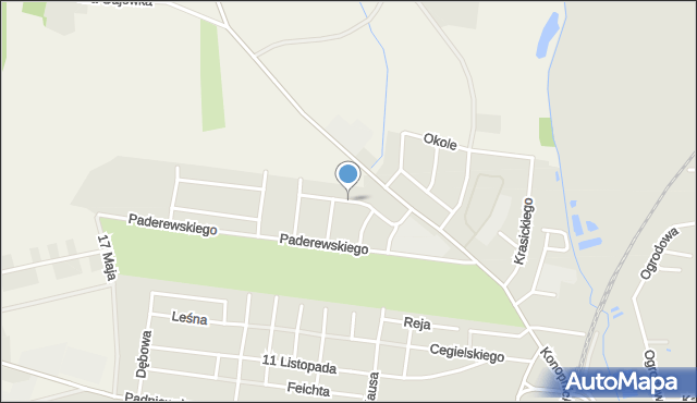 Mogilno, Skłodowskiej-Curie Marii, mapa Mogilno