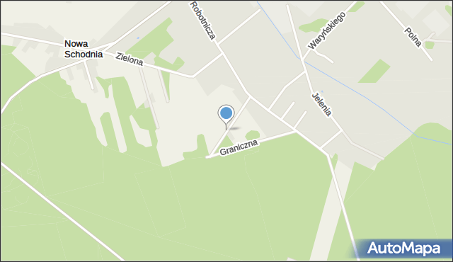 Nowa Schodnia, Skrajna, mapa Nowa Schodnia