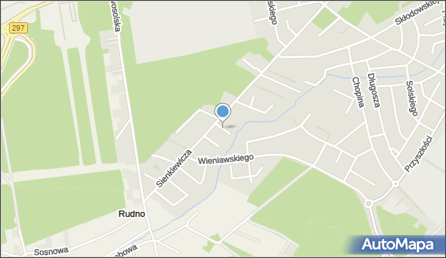 Nowa Sól, Skrzetuskiego, mapa Nowa Sól