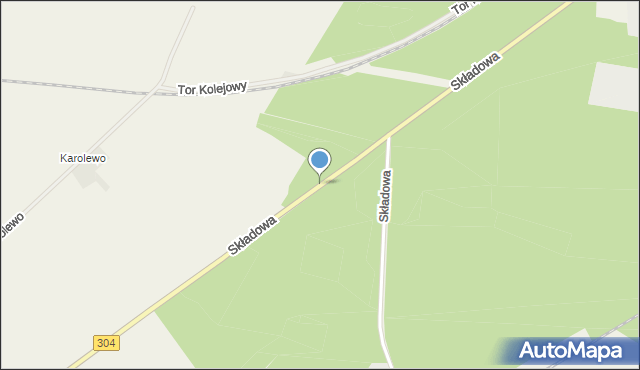 Nowe Kramsko, Składowa, mapa Nowe Kramsko