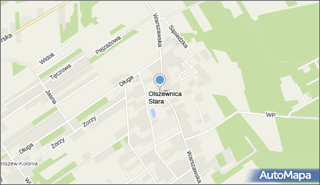 Olszewnica Stara, Skwer 11 Listopada, mapa Olszewnica Stara
