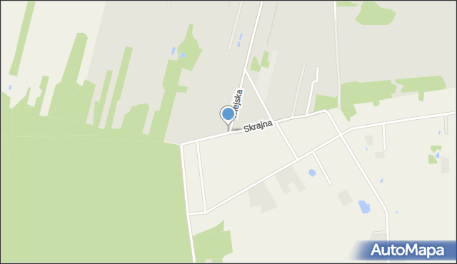 Pabianice, Skrajna, mapa Pabianic