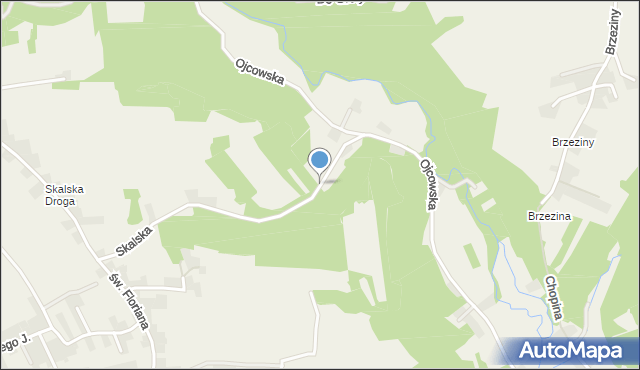 Prądnik Korzkiewski, Skalska, mapa Prądnik Korzkiewski