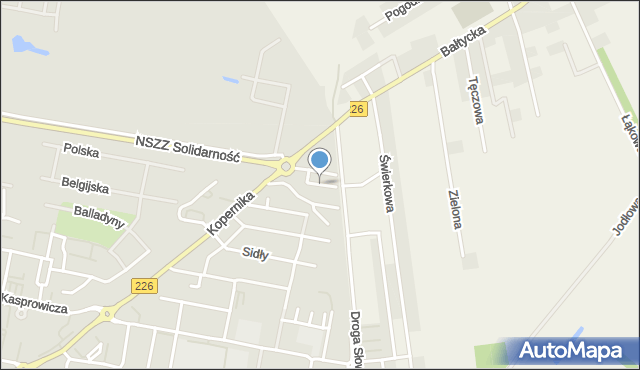 Pruszcz Gdański, Skolimowskiej Kamili, mapa Pruszcz Gdański