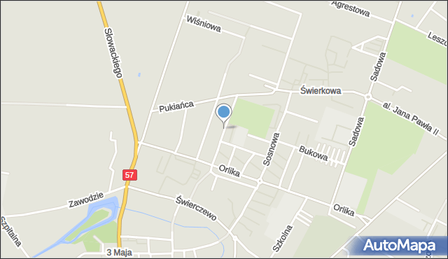 Przasnysz, Skłodowskiej-Curie Marii, mapa Przasnysz