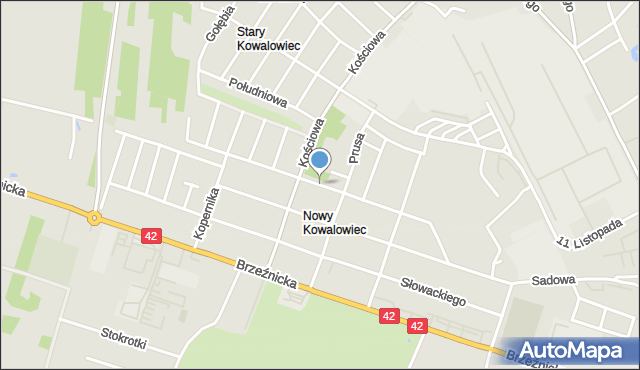 Radomsko, Skłodowskiej-Curie Marii, mapa Radomsko