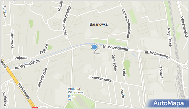 Rzeszów, Skubisza Władysława, mapa Rzeszów