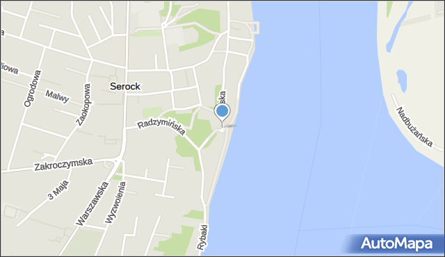 Serock powiat legionowski, Skwer Litewski, mapa Serock powiat legionowski