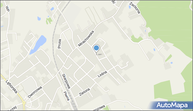 Sierakowice powiat kartuski, Skłodowskiej-Curie Marii, mapa Sierakowice powiat kartuski