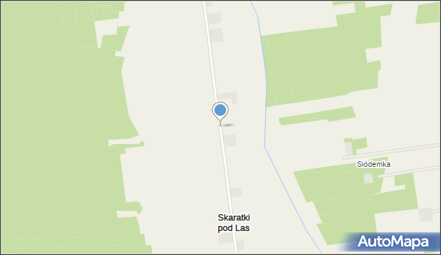 Skaratki pod Las, Skaratki pod Las, mapa Skaratki pod Las