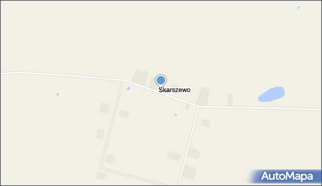 Skarszewo gmina Człuchów, Skarszewo, mapa Skarszewo gmina Człuchów