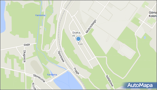 Skarżysko-Kamienna, Skalna, mapa Skarżysko-Kamienna
