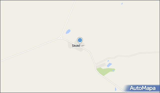 Skoki gmina Okonek, Skoki, mapa Skoki gmina Okonek
